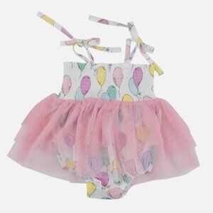 NWT Angel Dear Baby Tutu Bubble Bodysuit in Pink Balloons